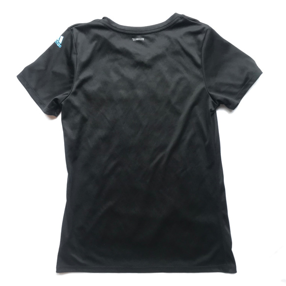 ⛔️S O L D⛔️Girls Adidas Climalite Black T-Shirt - Picture 3 of 6